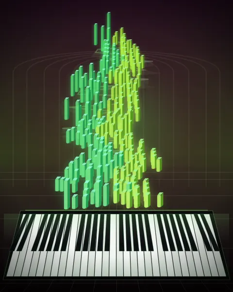 Retrato musical da edição English Suite II: Gigue, BWV 807