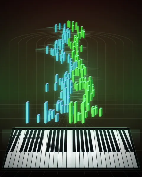 Retrato musical da edição Invention 1, BWV 772