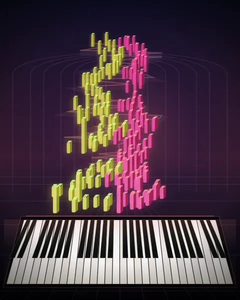 Retrato musical da edição Invention 7, BWV 778