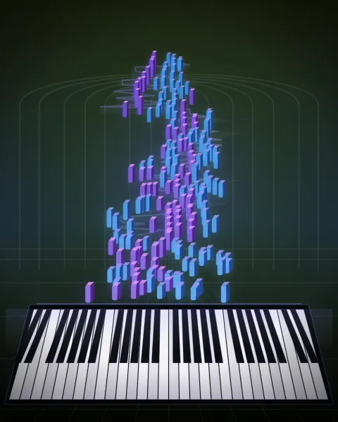Retrato musical da edição Goldberg Variations - 5, BWV 988
