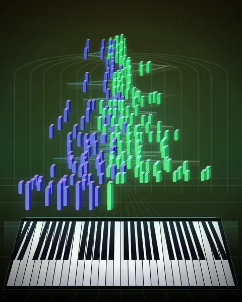 Retrato musical da edição Prélude 18, Op 28, No 18