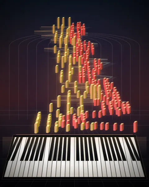 Retrato musical da edição Prélude 23, Op 28, No 23