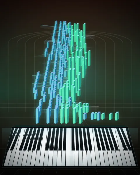 Retrato musical da edição Prélude 3, Op 28, No 3