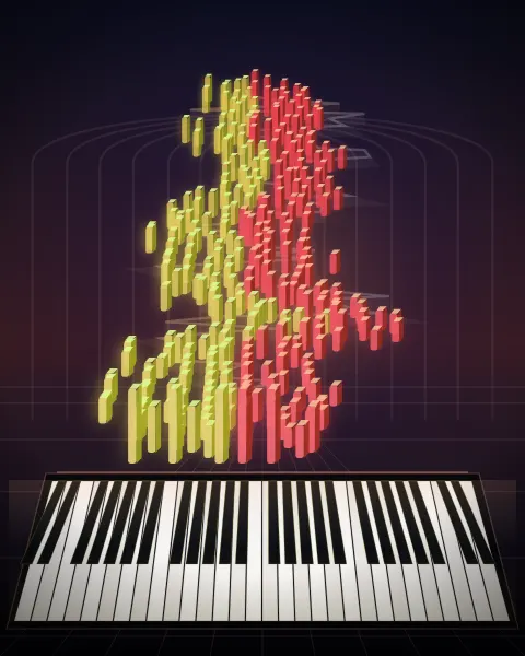 Retrato musical da edição Prélude 8, Op 28, No 8