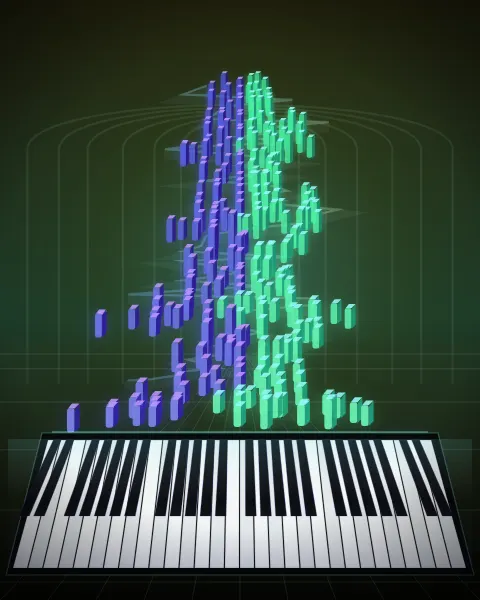 Retrato musical da edição Sonate Opus KV 331 - Variation 3