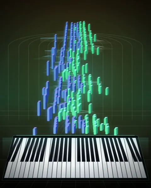 Retrato musical da edição Albumblatt in E minor, Op 12, No 7