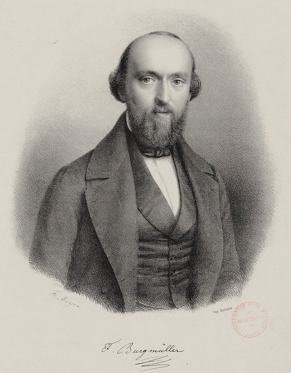 Retrato histórico de Johann Friedrich Franz Burgmüller