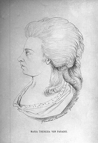 Retrato histórico de Maria Theresia von Paradis