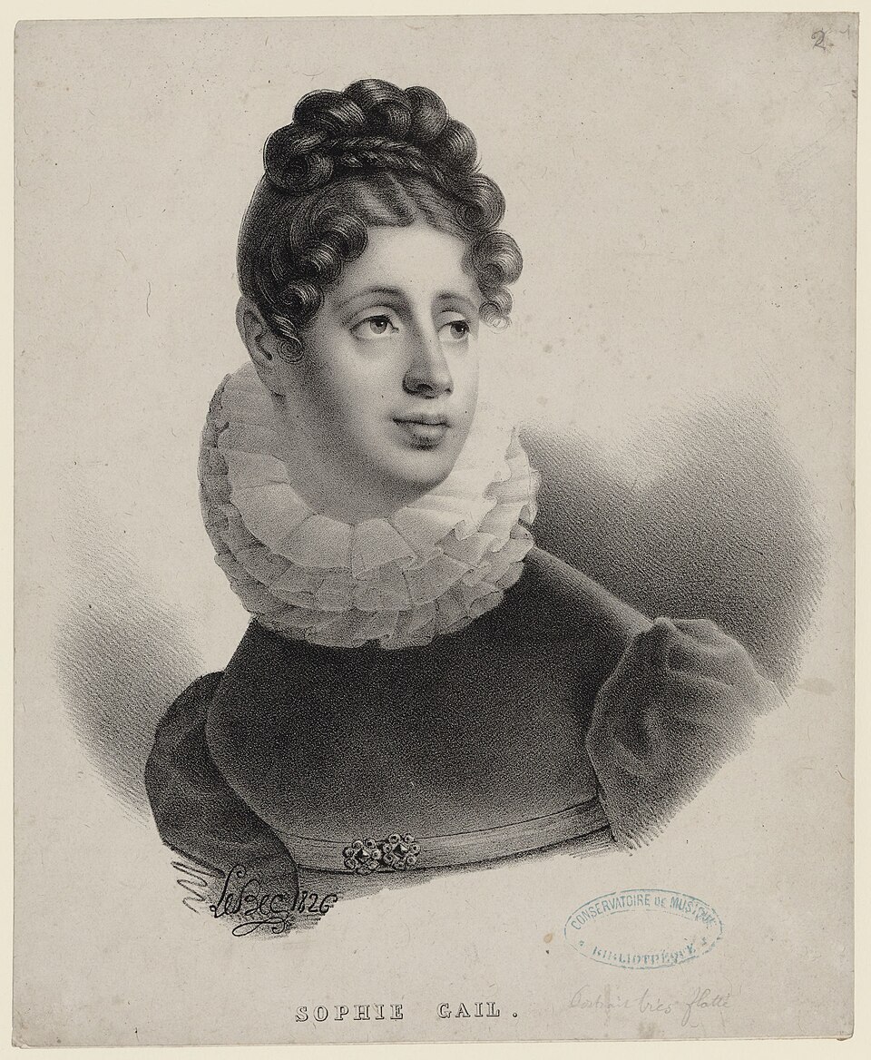 Retrato histórico de Sophie Gail